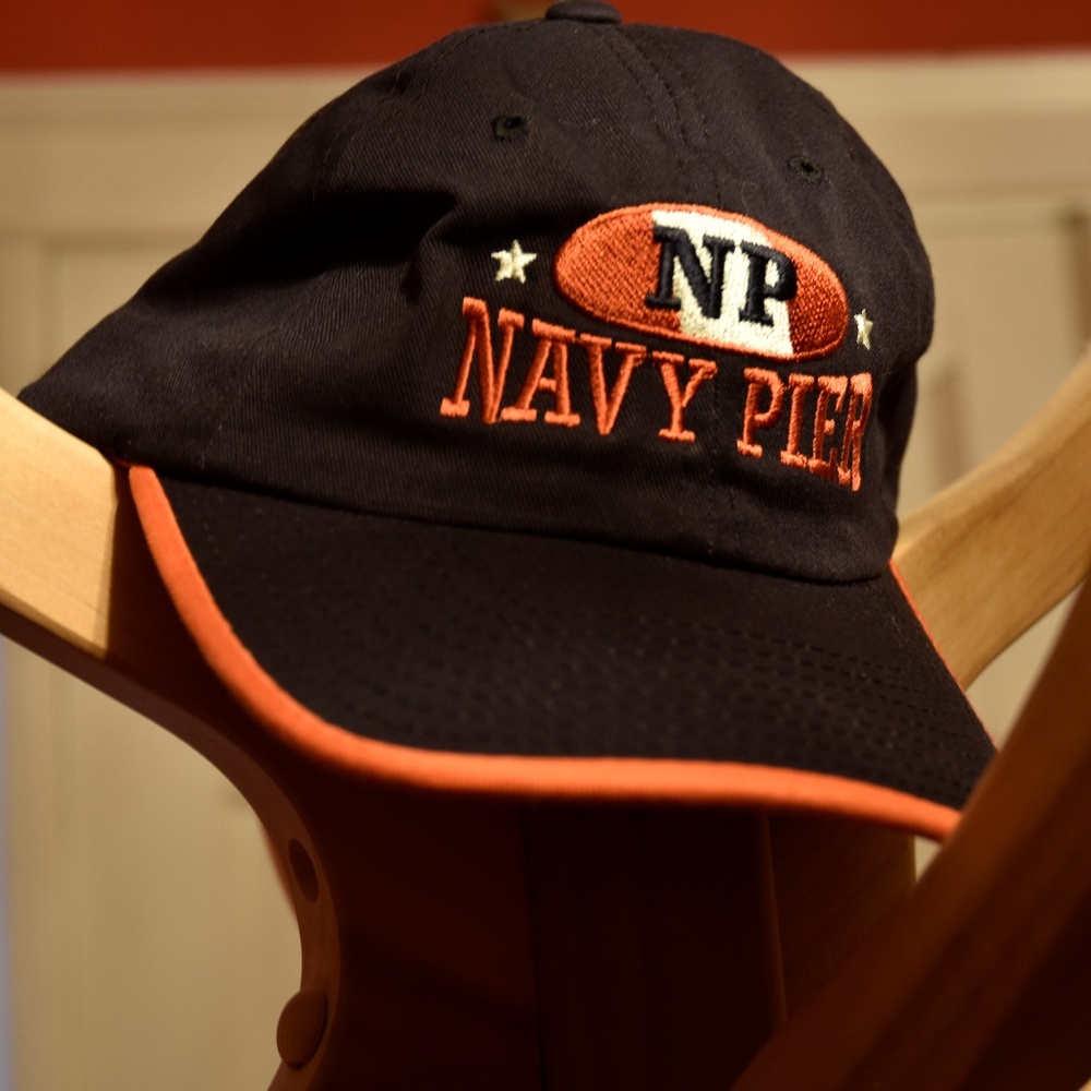 Orange Navy Pier Hat